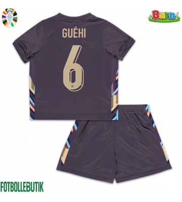 England Marc Guehi #6 Bortaställ Barn EM 2024 Kortärmad (+ Korta byxor)